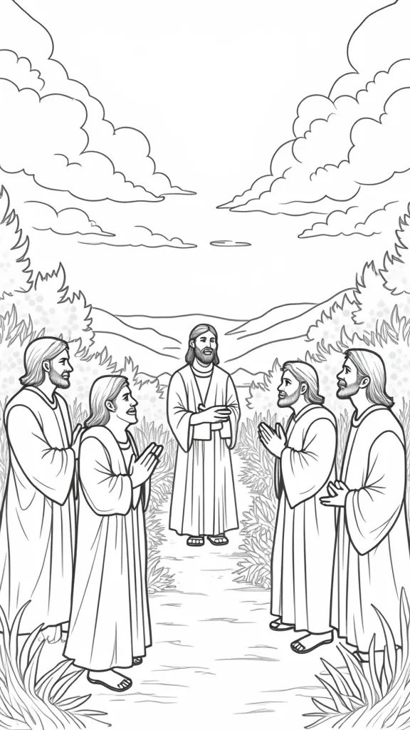 beatitudes coloring page